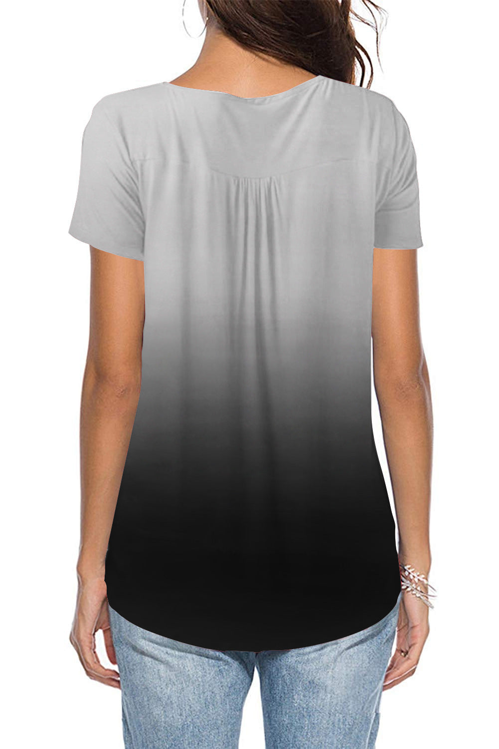 Loose V-neck Women's Top T-shirt