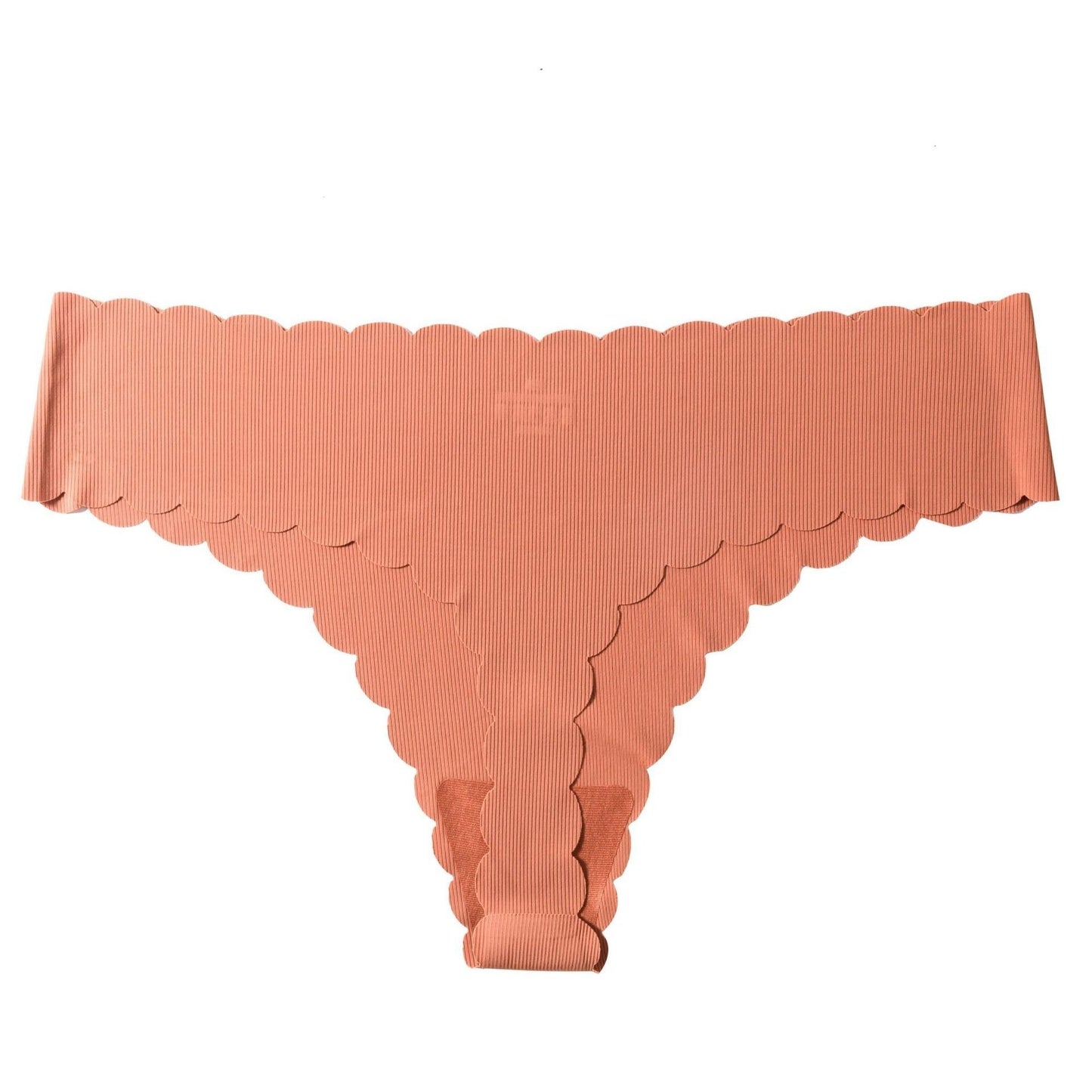 Women's Ribbed Ice Silk Seamless Wavy Edge Shorts