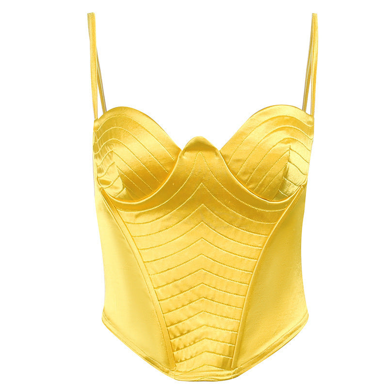 Spicy Girls Fashion Casual Versatile Slim Strap Chest Cup