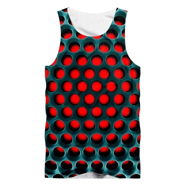 Spotted print vest