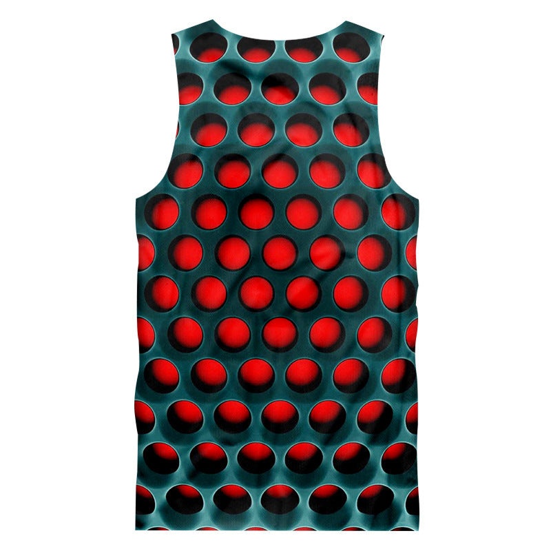 Spotted print vest
