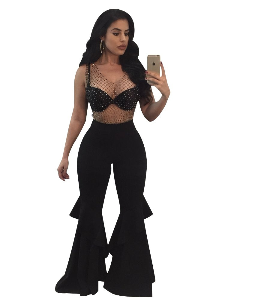 Double flared trousers
