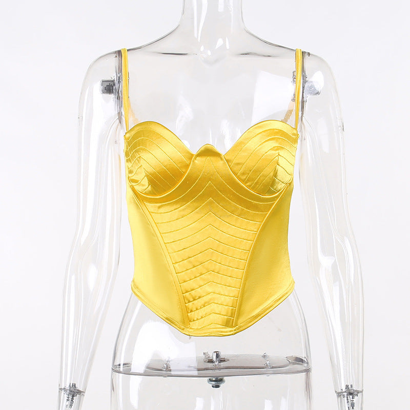 Spicy Girls Fashion Casual Versatile Slim Strap Chest Cup