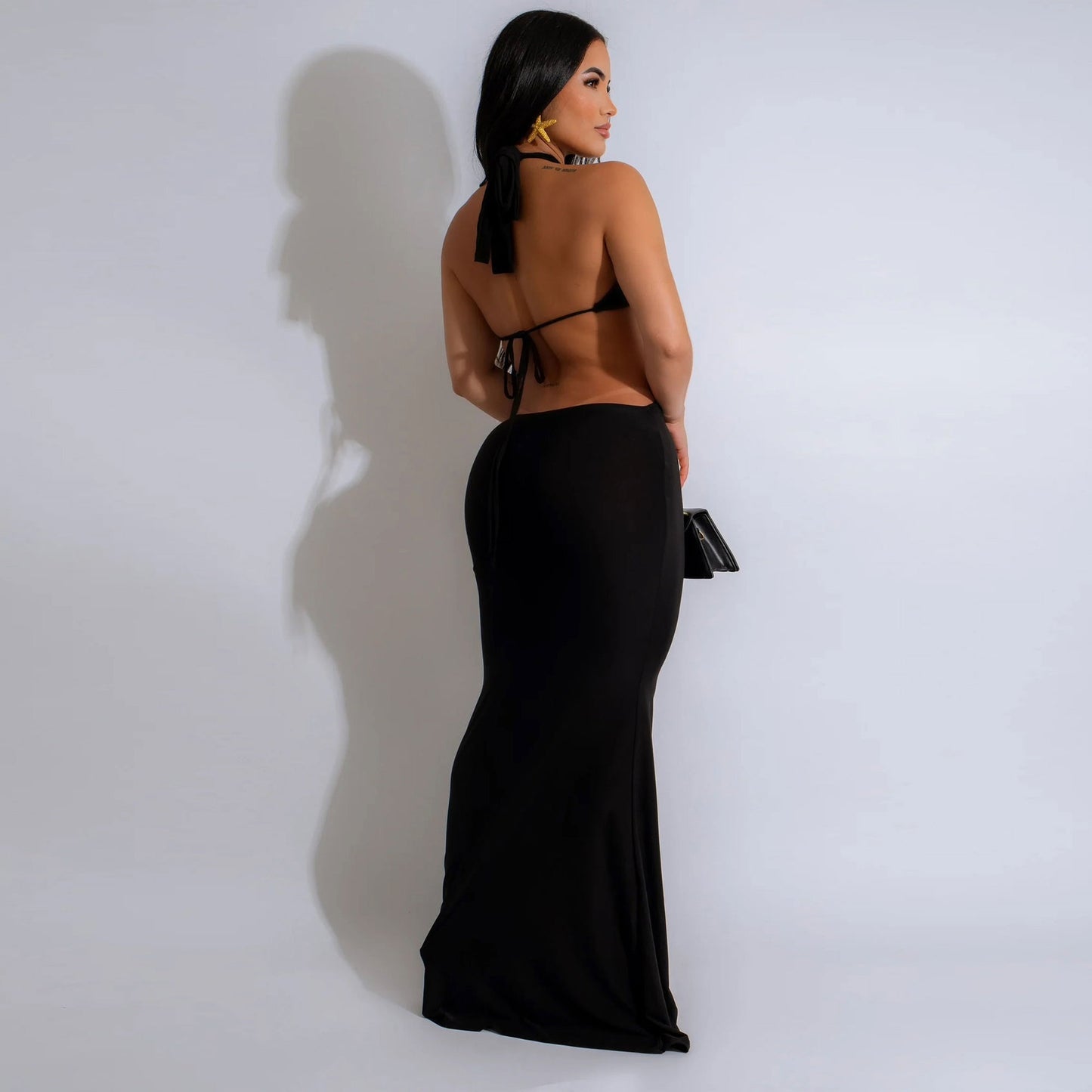 Adjustable Sling Minimalist Extra Long Dress