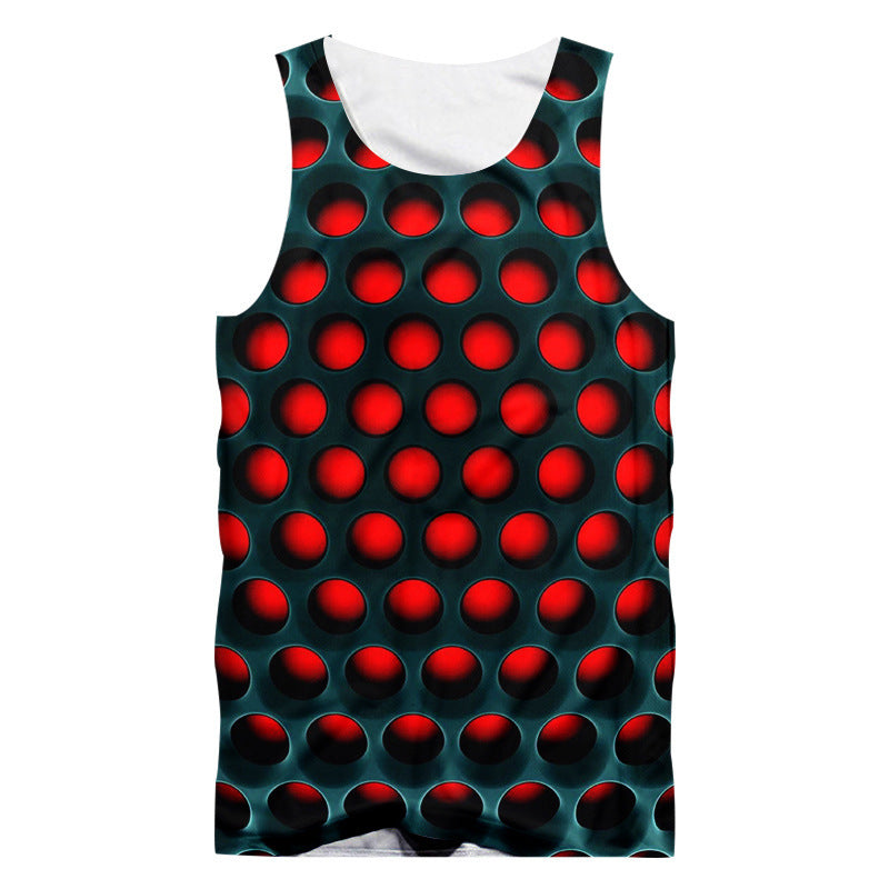 Spotted print vest