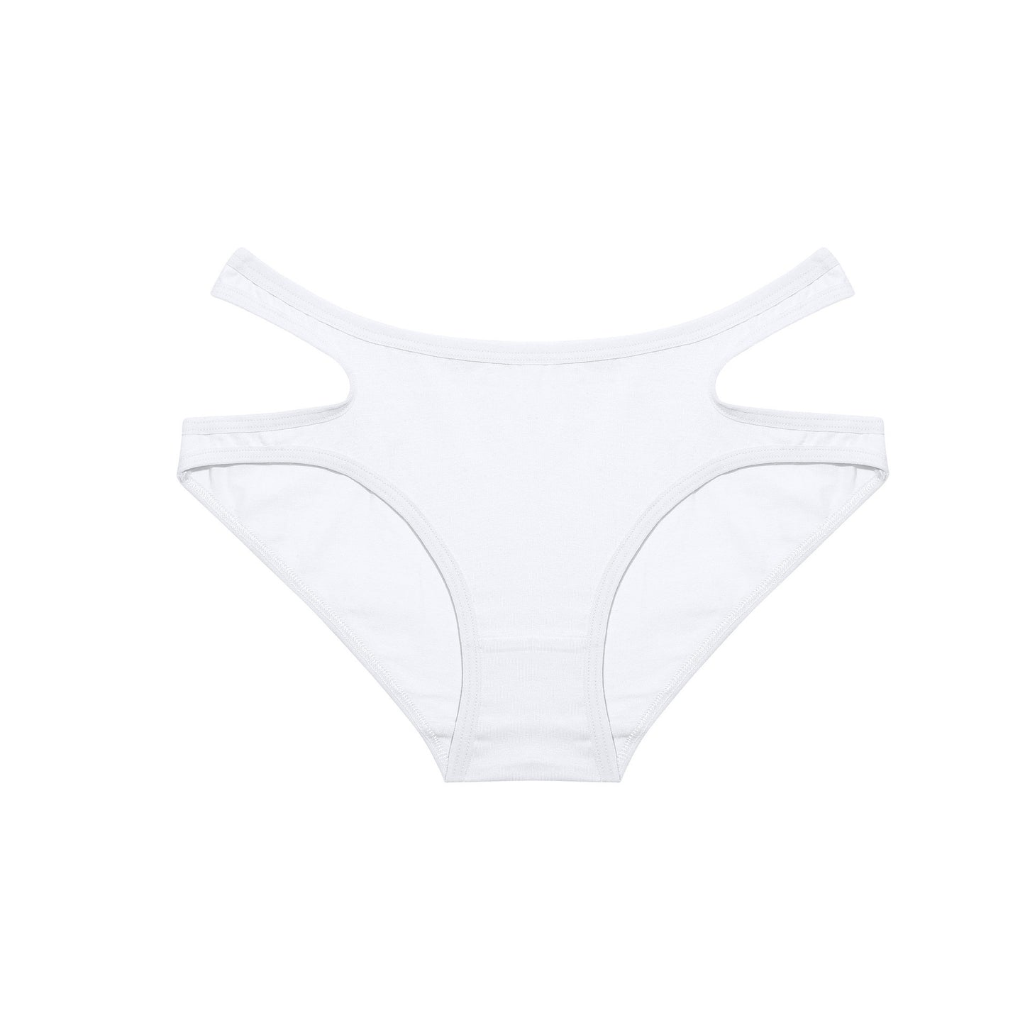 Cotton Briefs Women's Solid Color Waist Hollow Underwear