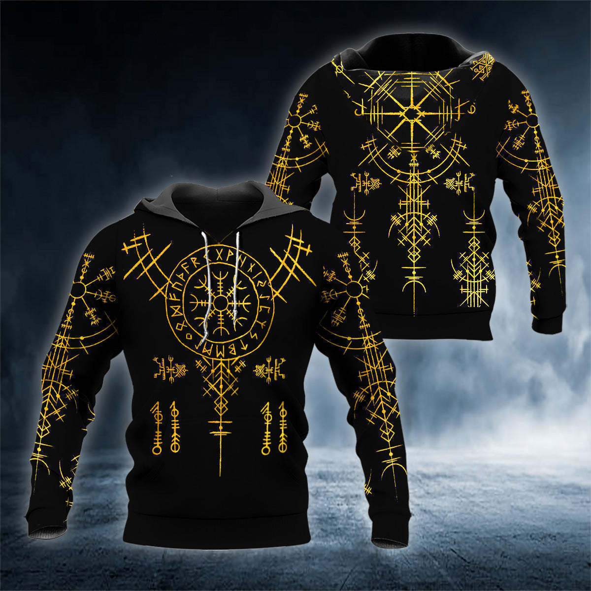 Viking Rune Tattoo Pattern European And American Men