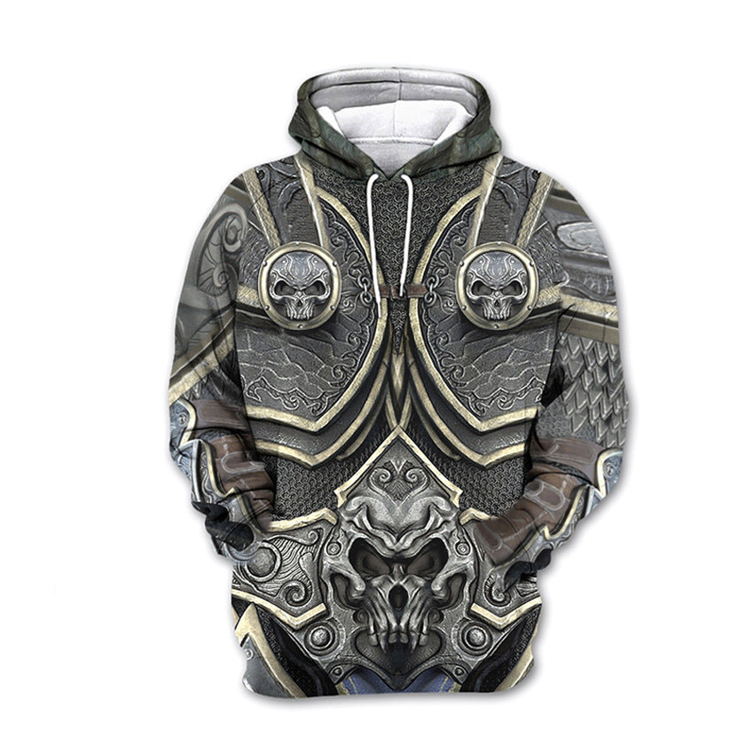 3D Printing Men's Hoodie Plus Size Casual Zip Coat