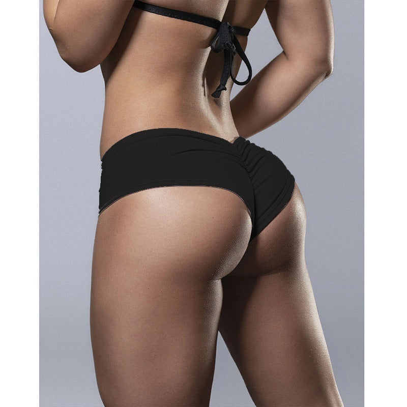 Explosive Summer Feminine Pure Color Hip Shorts