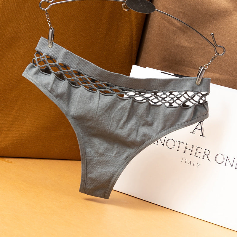 Sexy Fishnet Hole Cutout Triangle Thong