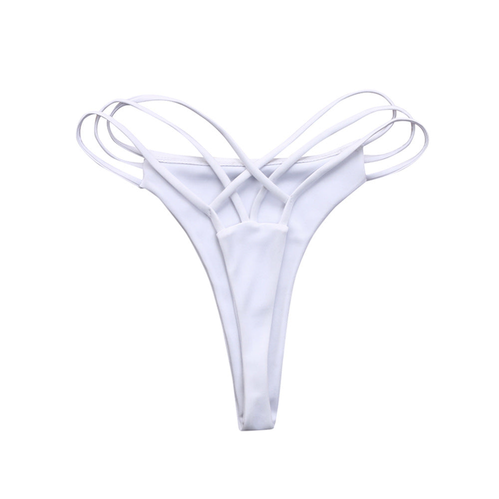 Women's Solid Color Sexy Fashion Beach Swimming Trunks Thong