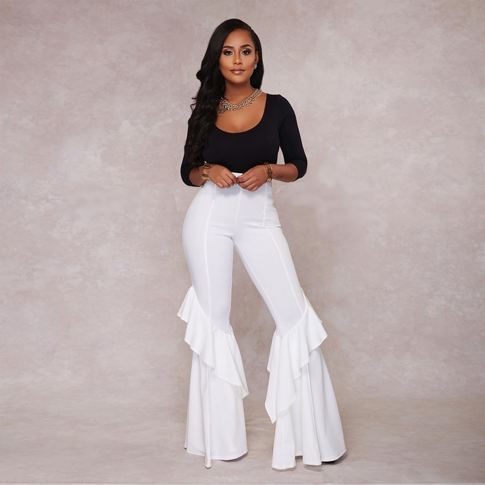 Double flared trousers