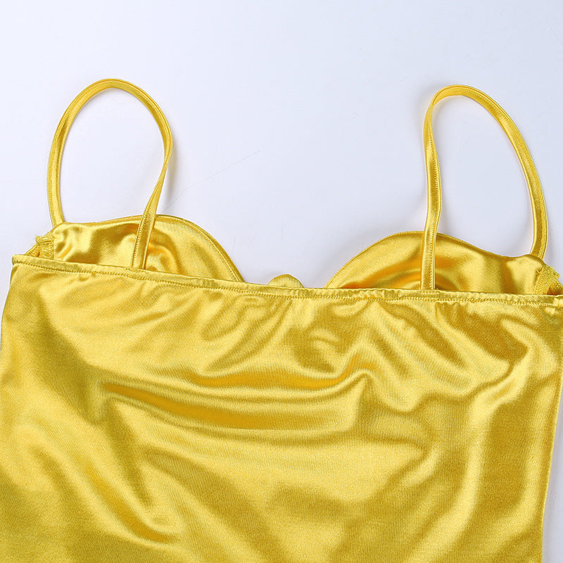 Spicy Girls Fashion Casual Versatile Slim Strap Chest Cup
