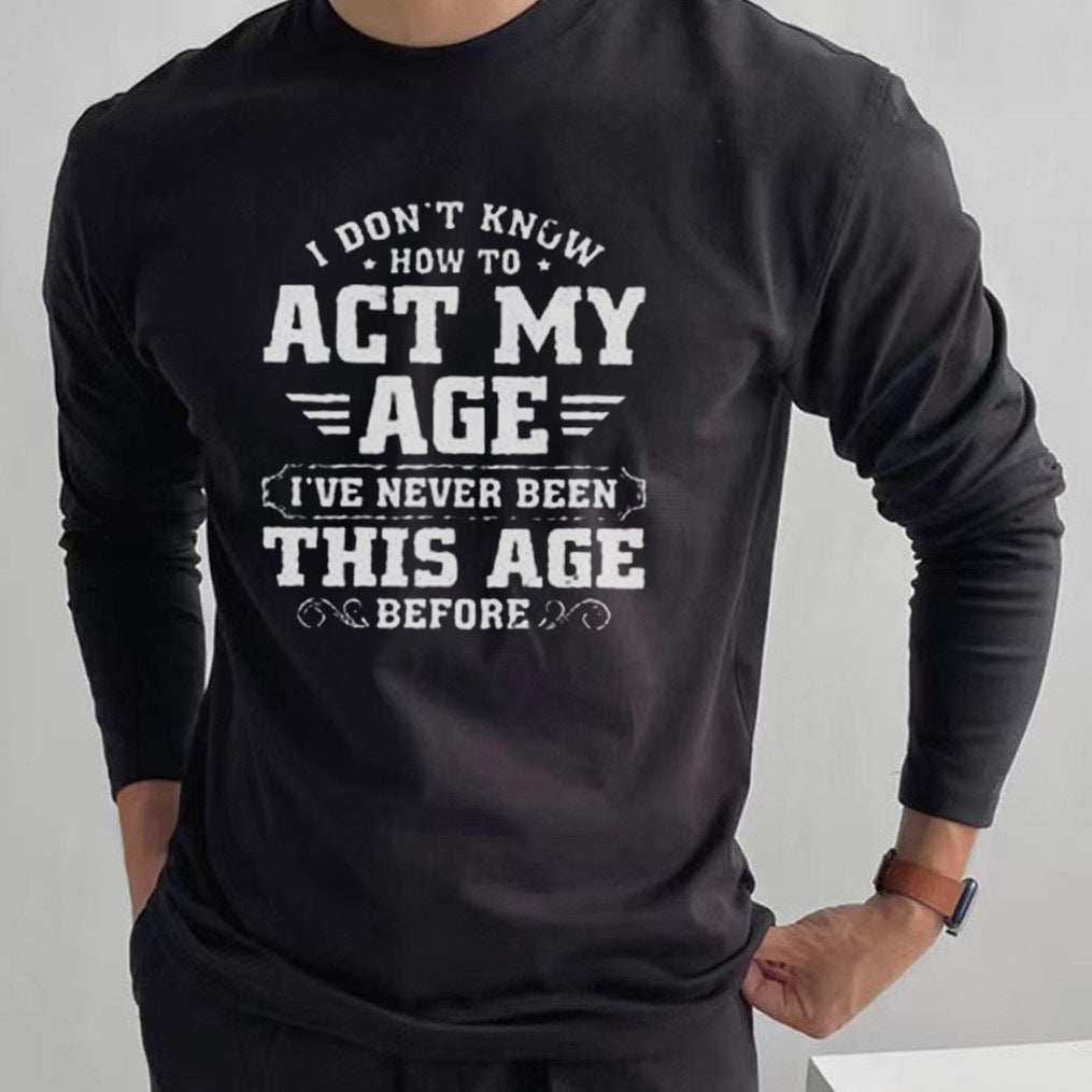 3D Printed Men's Street Long Sleeve Sports T-Shirt Top