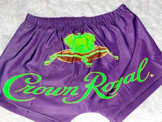Digital print track shorts