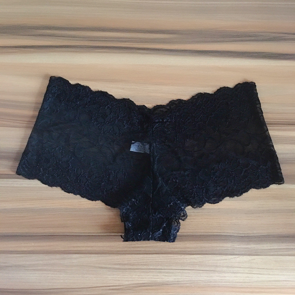 Women's Plus Size Sexy Lace Boxer Briefs