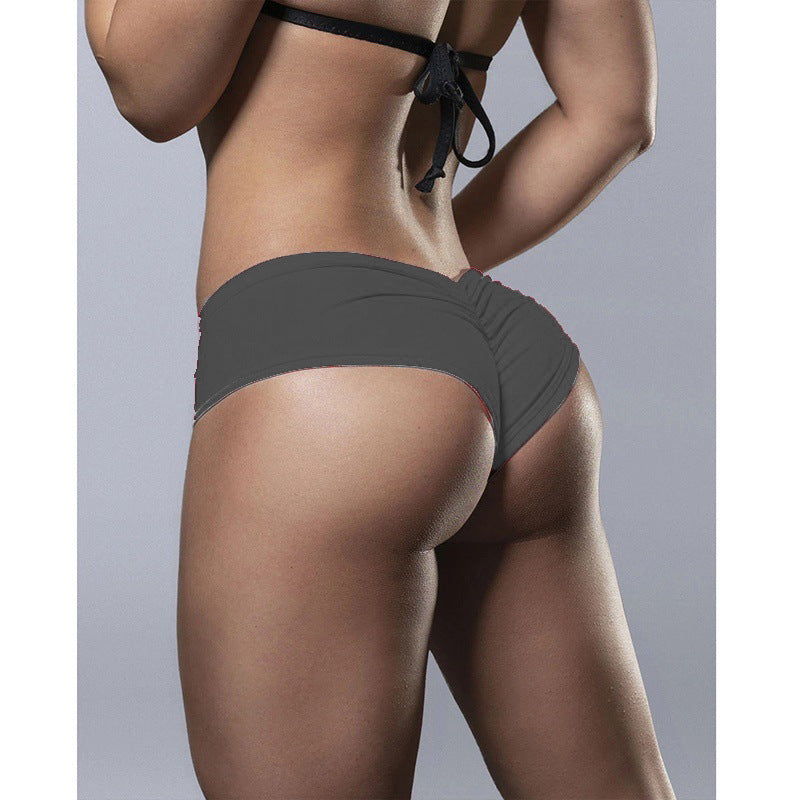 Explosive Summer Feminine Pure Color Hip Shorts