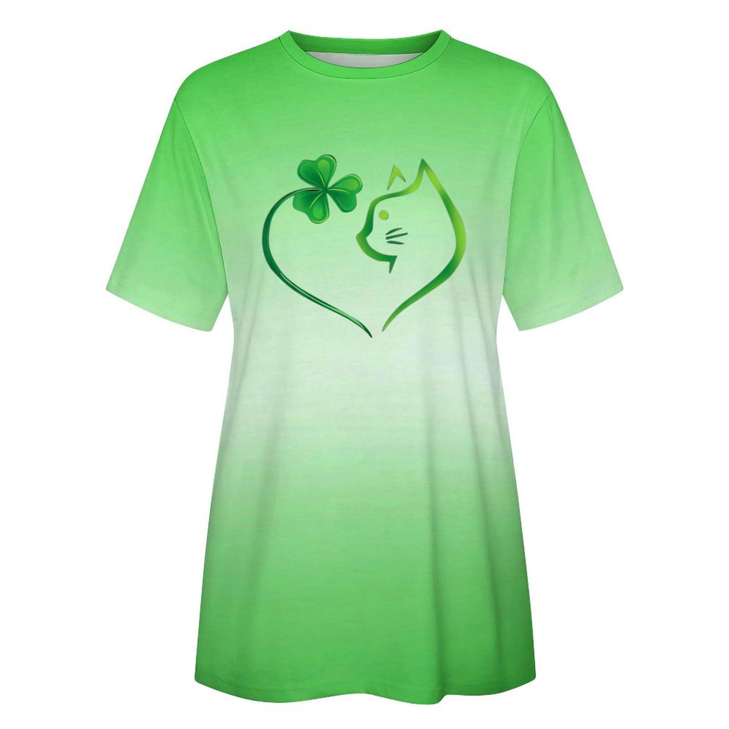 Women's Patchwork Printed Clover Top