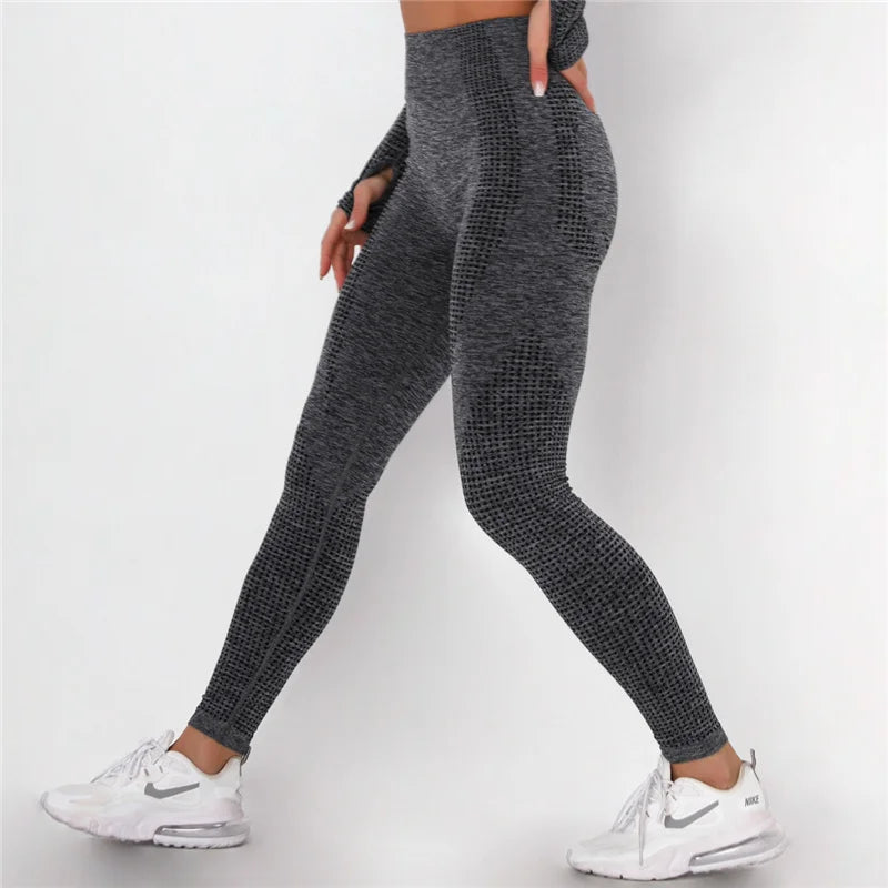 Rooftrellen 10%Spandex Seamless Leggings Women Fitness Leggings For Women Jeggings Sportswear Femme High Waist Exercise Leggings