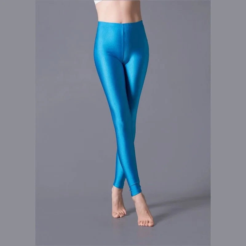 2021 New Spring Solid Candy Neon Leggings for Women High Stretched Female Legging Pants Girls Clothing Leggins Fashion