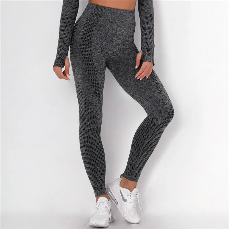 Rooftrellen 10%Spandex Seamless Leggings Women Fitness Leggings For Women Jeggings Sportswear Femme High Waist Exercise Leggings