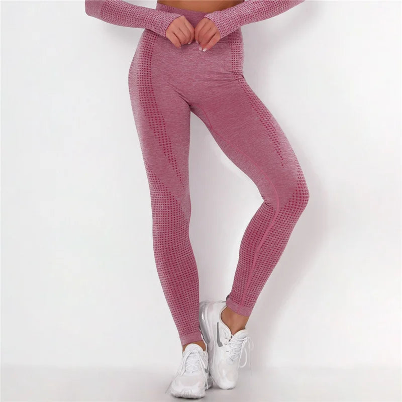 Rooftrellen 10%Spandex Seamless Leggings Women Fitness Leggings For Women Jeggings Sportswear Femme High Waist Exercise Leggings