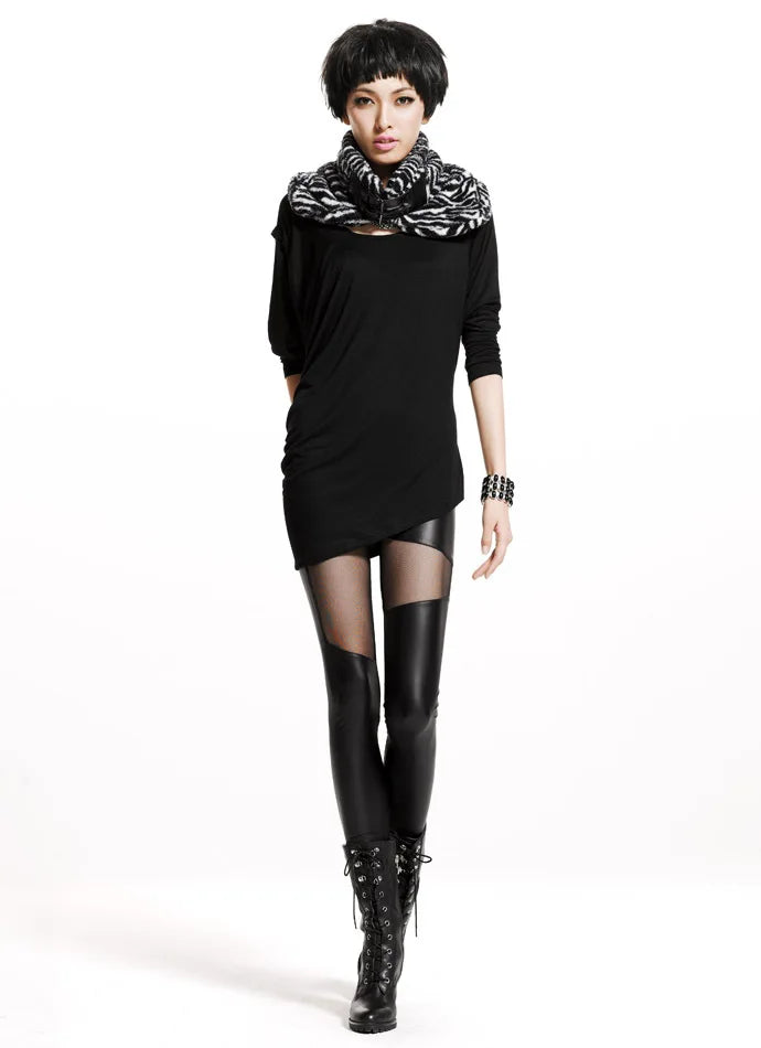 Spring Autumn Leather workout Leggings Hot Charming Warm Cheap Lace legins Sexy PU Leggins Skinny Stretch Splicing Pants