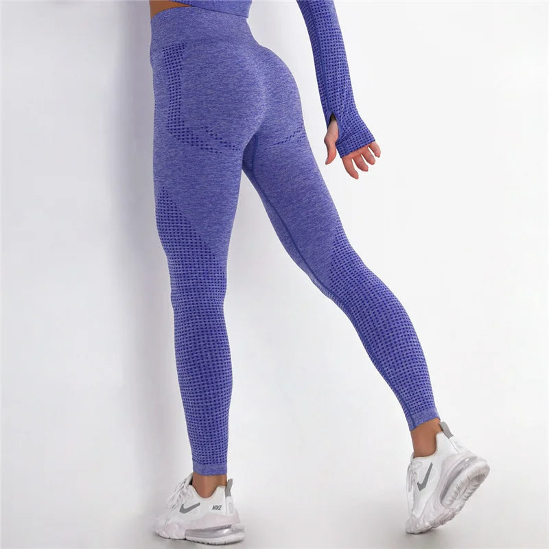 Rooftrellen 10%Spandex Seamless Leggings Women Fitness Leggings For Women Jeggings Sportswear Femme High Waist Exercise Leggings