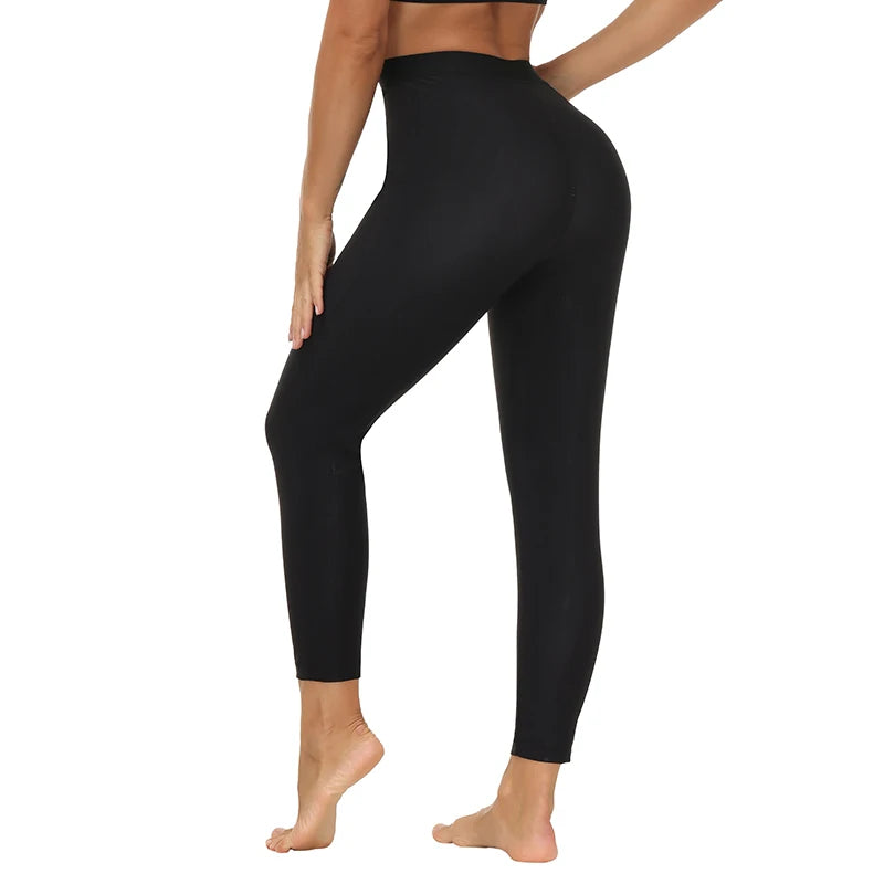 Women Thermal Leggings Workout Sauna Pants Body Shaper Sweat Shapewear Weight Loss Slimming Leggins Waist Trainer Thigh Trimmer