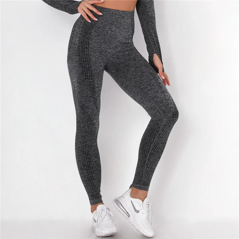 Rooftrellen 10%Spandex Seamless Leggings Women Fitness Leggings For Women Jeggings Sportswear Femme High Waist Exercise Leggings