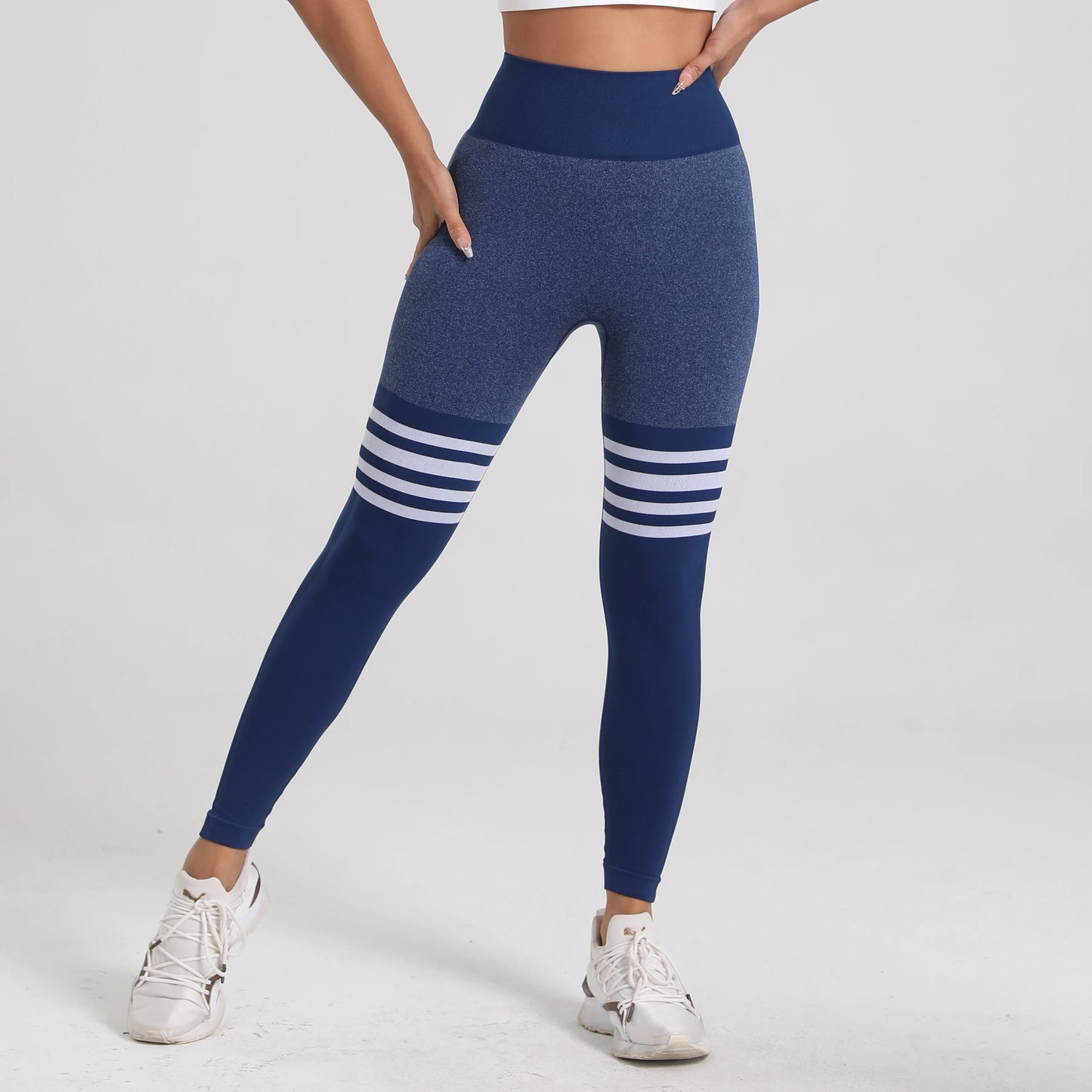 Women V Back Line Leggings Gym Fitness Athletic Workout Elastic Leggins Butt Lifting Yoga Pants Sports Training Tights S-XL