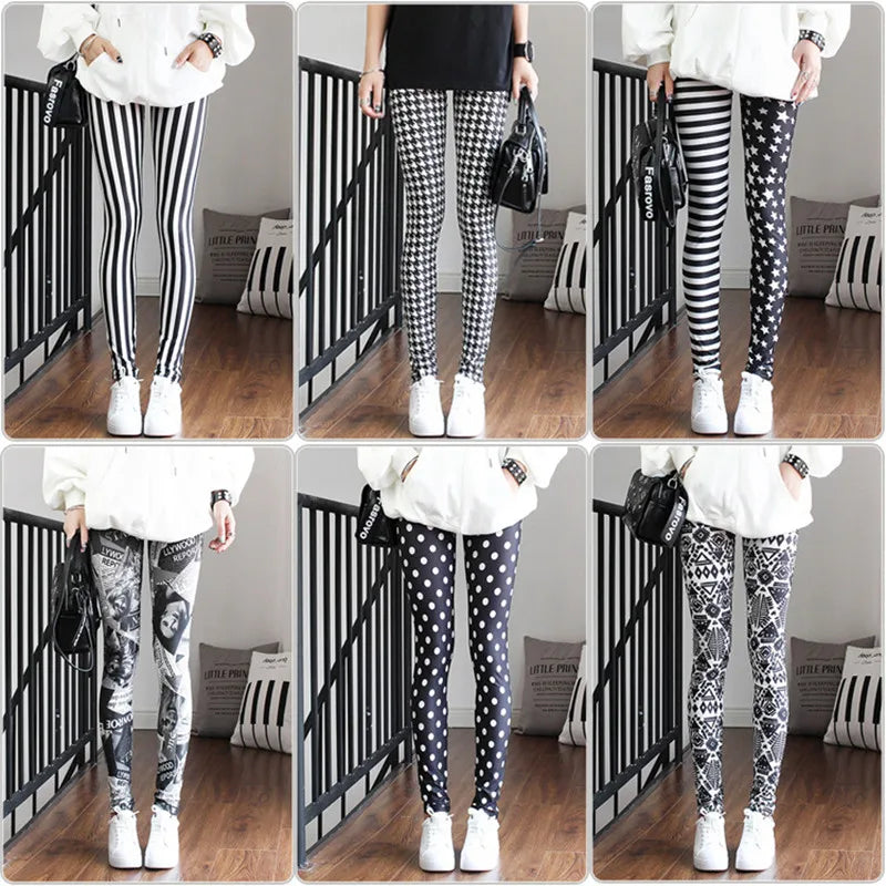 DOIAESKV Spring Autumn Fashion Leggings Sexy Casual Colorful Leg Warmer Fit Most Sizes Leggins Pants Trousers Women's Leggings