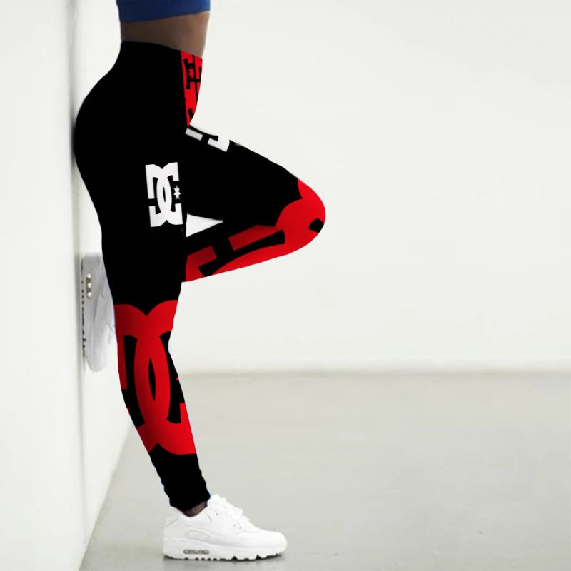 New Sports Leggings Women 3D High Waist Leggings Thin Fitness Pant Push Up Legging Sports Pants Gym Workout Tights