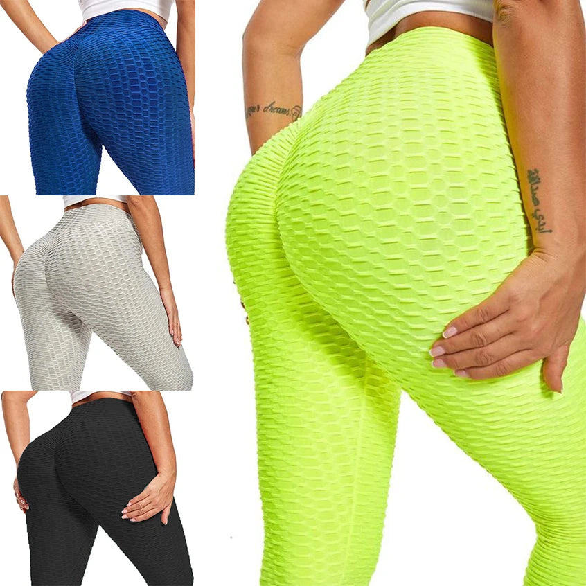 Butt Crack Booty Leggings Women Anti Cellulite Seamless Leggins Push Up High Waist Peach Lift Sports Yoga Pants Fitness Tights