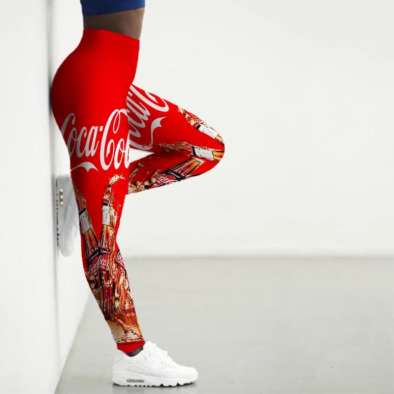 New Sports Leggings Women 3D High Waist Leggings Thin Fitness Pant Push Up Legging Sports Pants Gym Workout Tights
