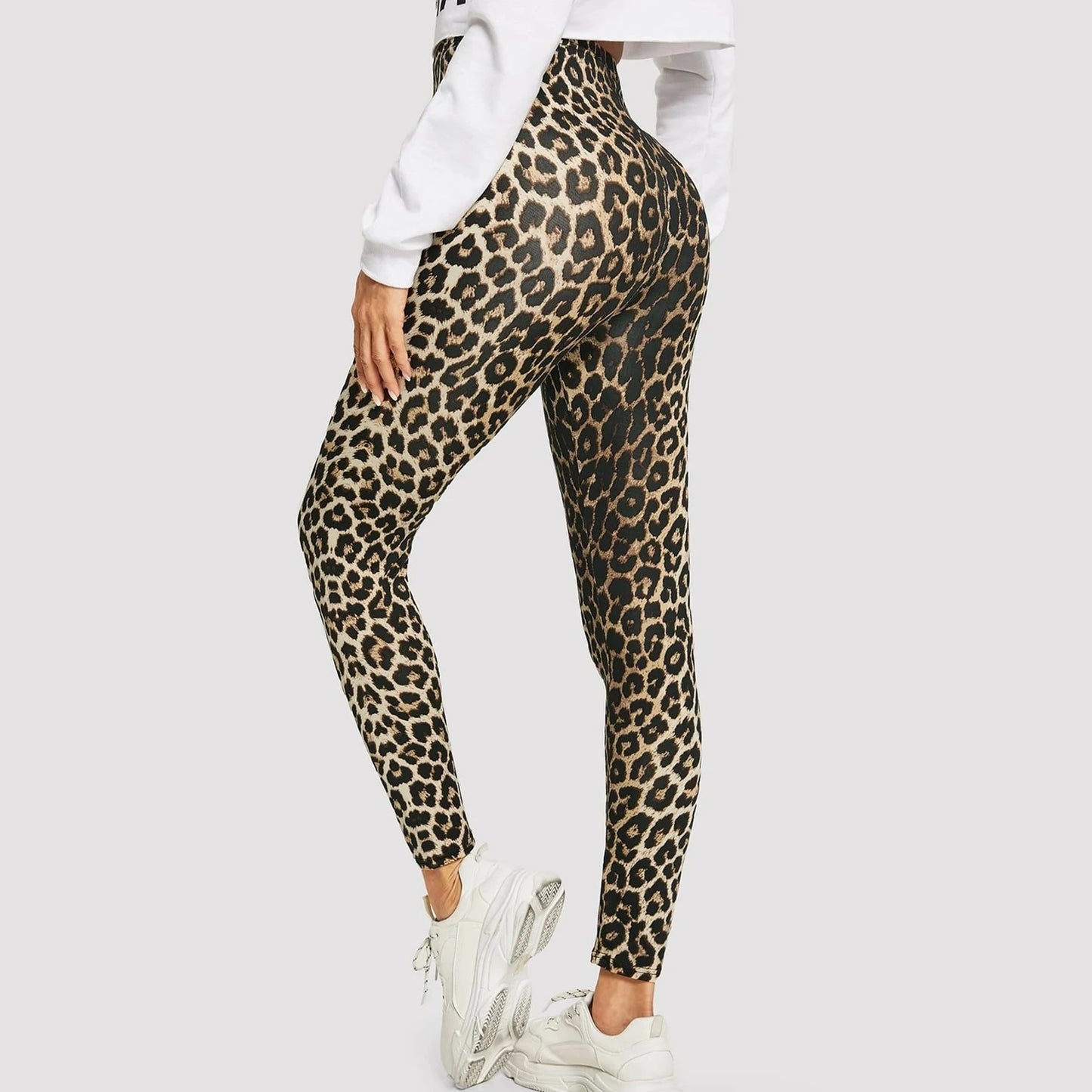 Leopard Print Leggings Women's High Waisted Yoga Pants Fitness Push Up Leggins Sexy Skinny Female Gym Clothes Sport Tights New