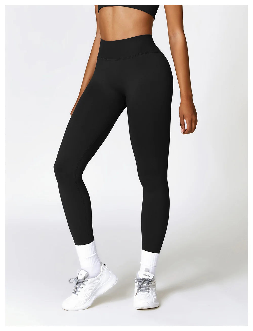 Women Athletic V Back Leggings Gym Outfit Fitness leggins Outdoor Yoga Pants Butt Lifting Sports Tights Nylon