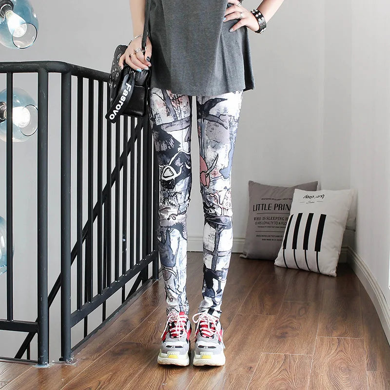 DOIAESKV Spring Autumn Fashion Leggings Sexy Casual Colorful Leg Warmer Fit Most Sizes Leggins Pants Trousers Women's Leggings