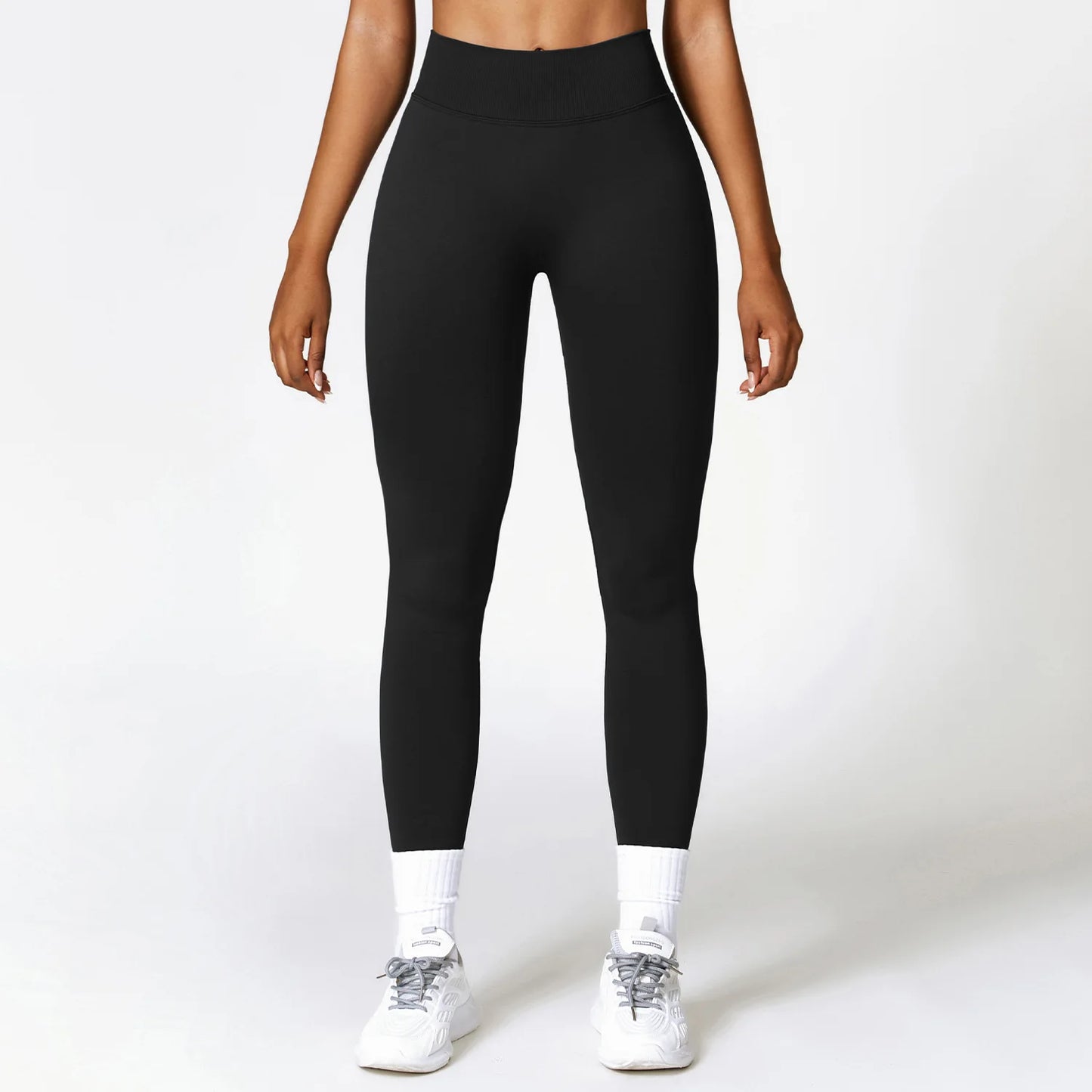 Women Athletic V Back Leggings Gym Outfit Fitness leggins Outdoor Yoga Pants Butt Lifting Sports Tights Nylon