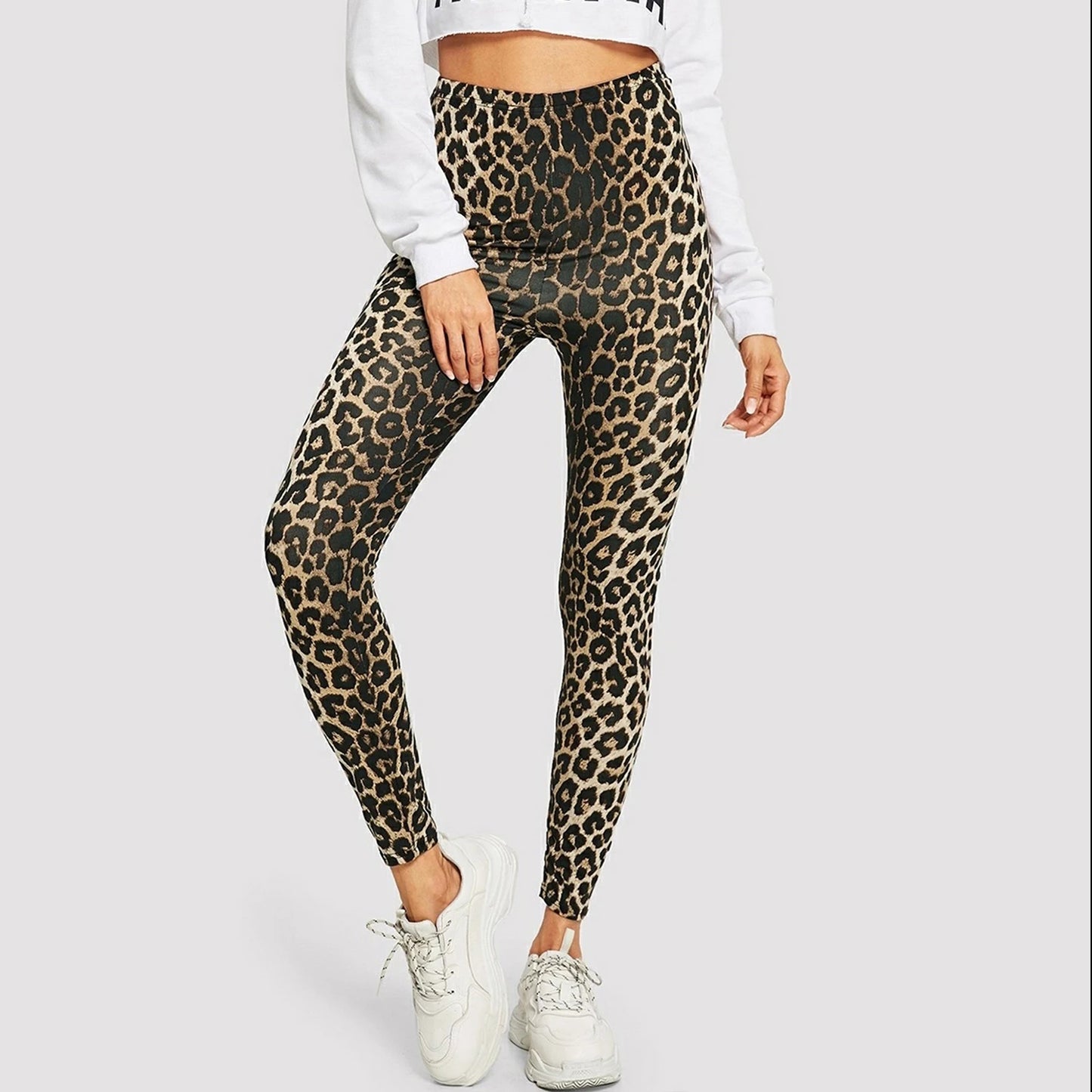 Leopard Print Leggings Women's High Waisted Yoga Pants Fitness Push Up Leggins Sexy Skinny Female Gym Clothes Sport Tights New