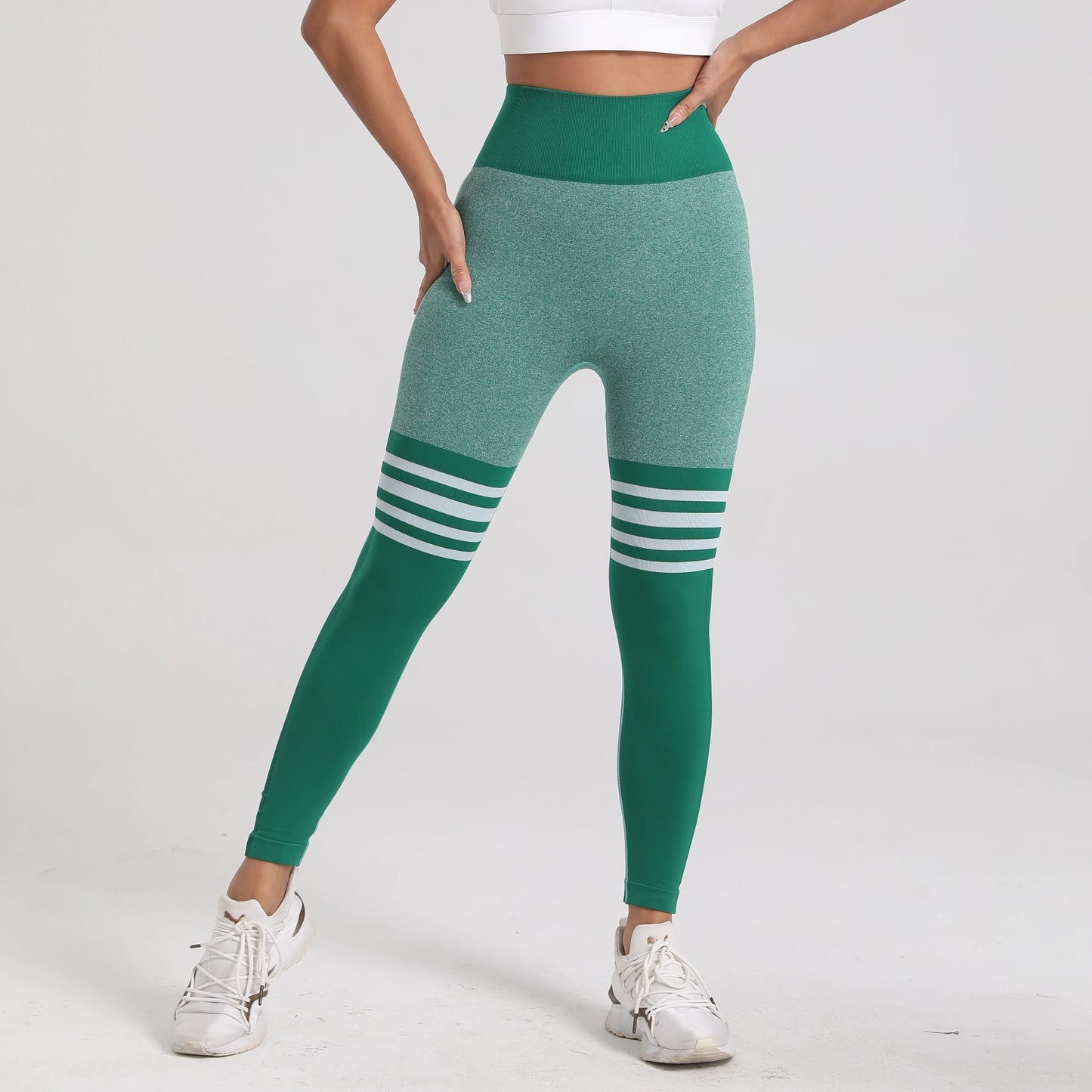 Women V Back Line Leggings Gym Fitness Athletic Workout Elastic Leggins Butt Lifting Yoga Pants Sports Training Tights S-XL