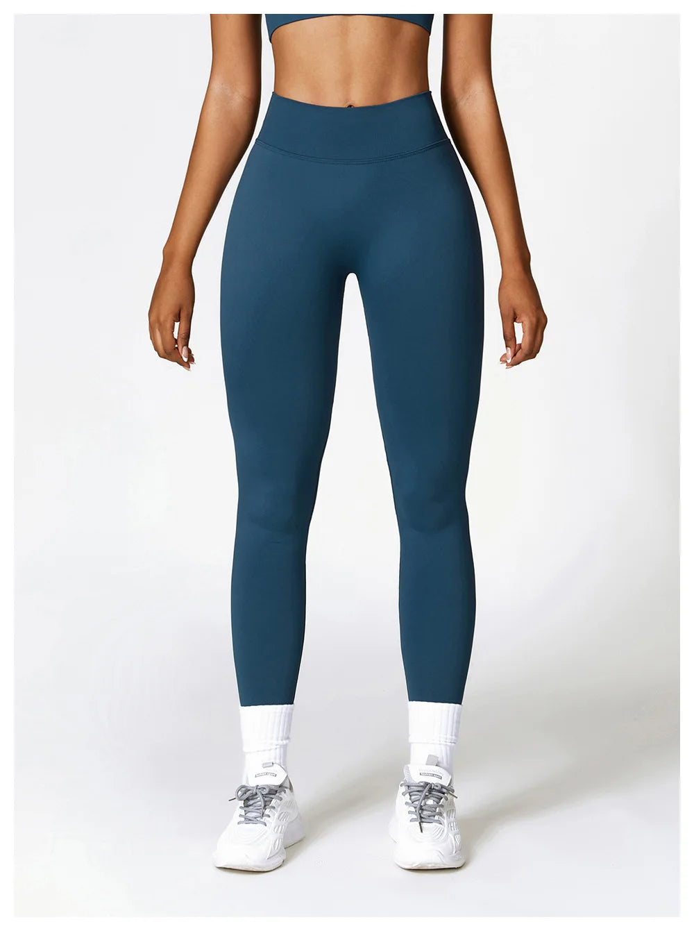 Women Athletic V Back Leggings Gym Outfit Fitness leggins Outdoor Yoga Pants Butt Lifting Sports Tights Nylon