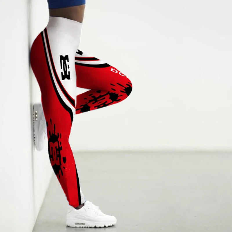 New Sports Leggings Women 3D High Waist Leggings Thin Fitness Pant Push Up Legging Sports Pants Gym Workout Tights