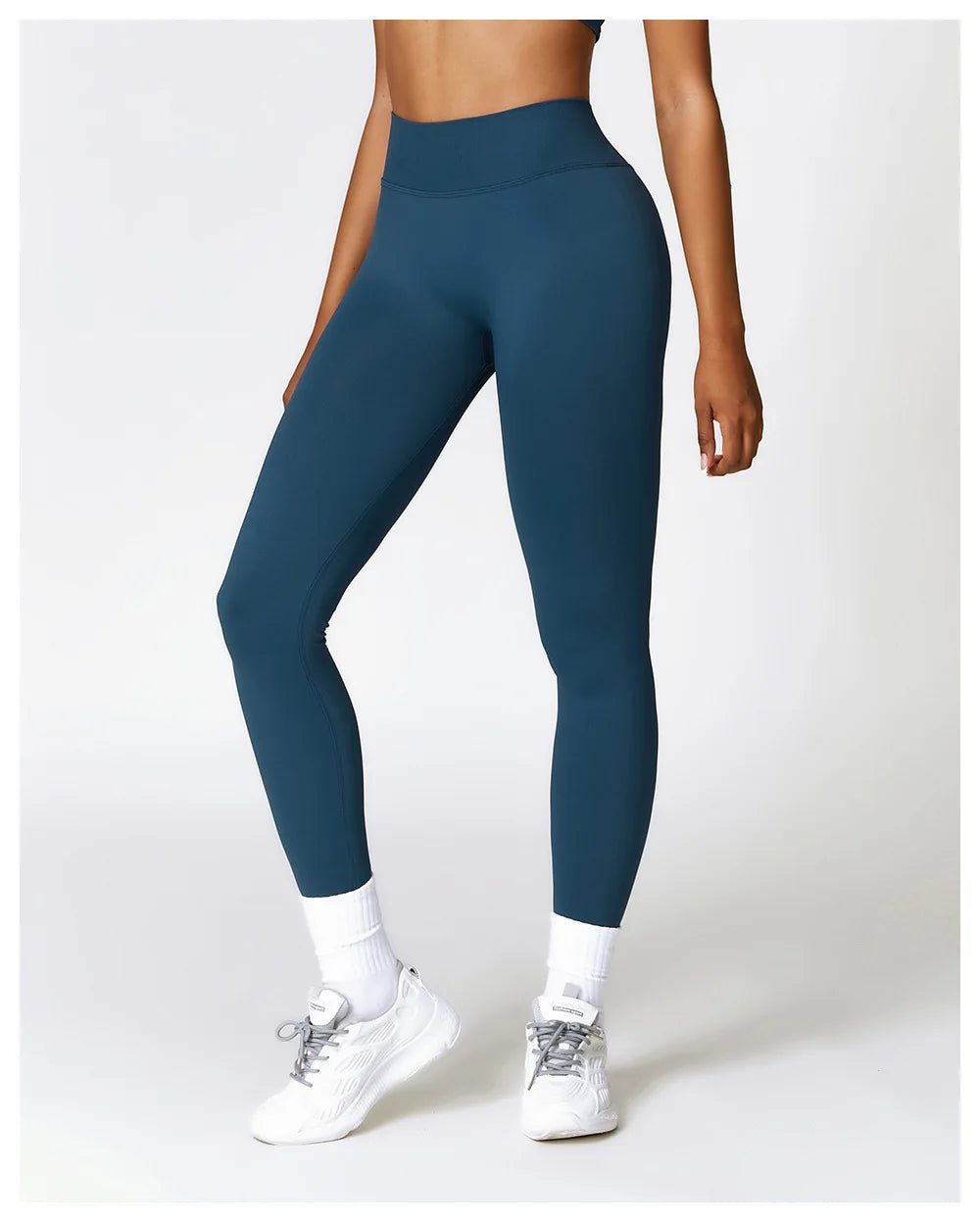 Women Athletic V Back Leggings Gym Outfit Fitness leggins Outdoor Yoga Pants Butt Lifting Sports Tights Nylon