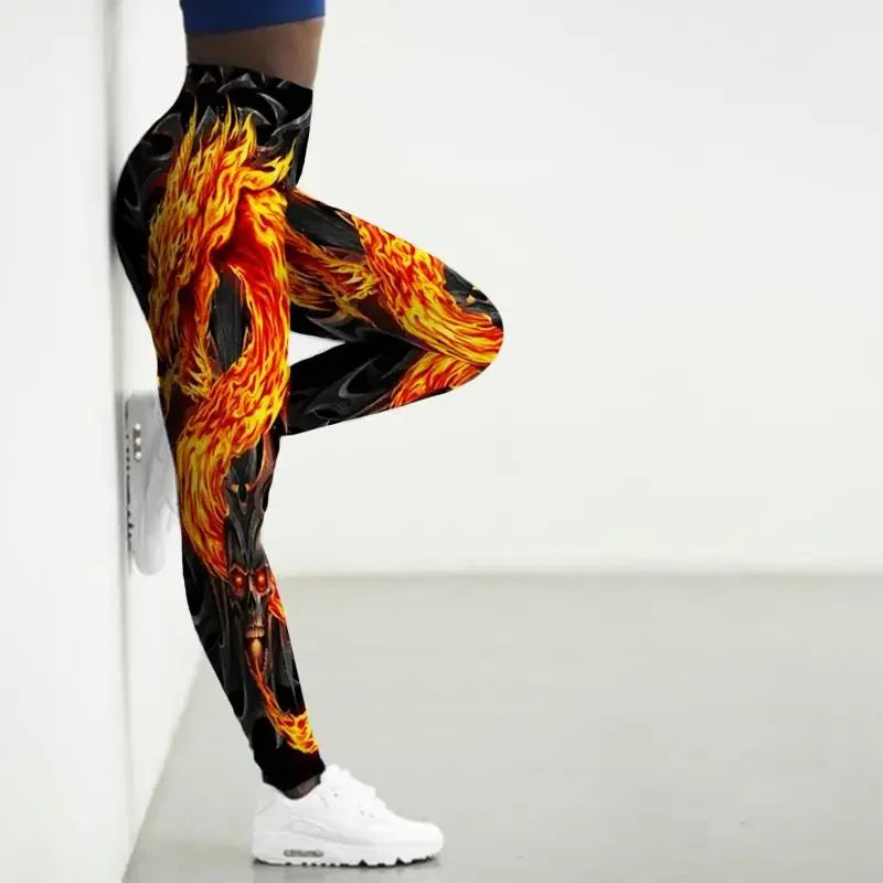 New Sports Leggings Women 3D High Waist Leggings Thin Fitness Pant Push Up Legging Sports Pants Gym Workout Tights