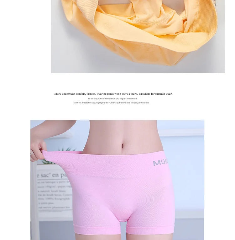 Women's Seamless Safe Short Short Tights for Women Safety Pants Under Shorts Women Leggin Shorts Style Boxer String Femme Sexy