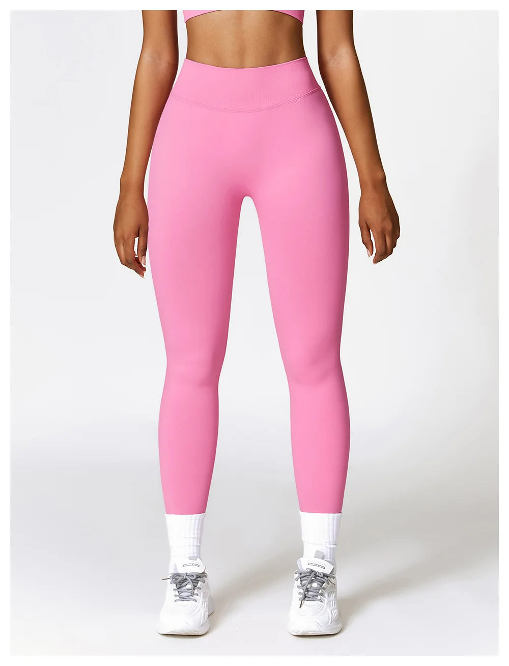 Women Athletic V Back Leggings Gym Outfit Fitness leggins Outdoor Yoga Pants Butt Lifting Sports Tights Nylon