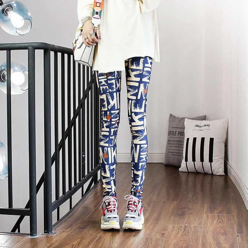 DOIAESKV Spring Autumn Fashion Leggings Sexy Casual Colorful Leg Warmer Fit Most Sizes Leggins Pants Trousers Women's Leggings