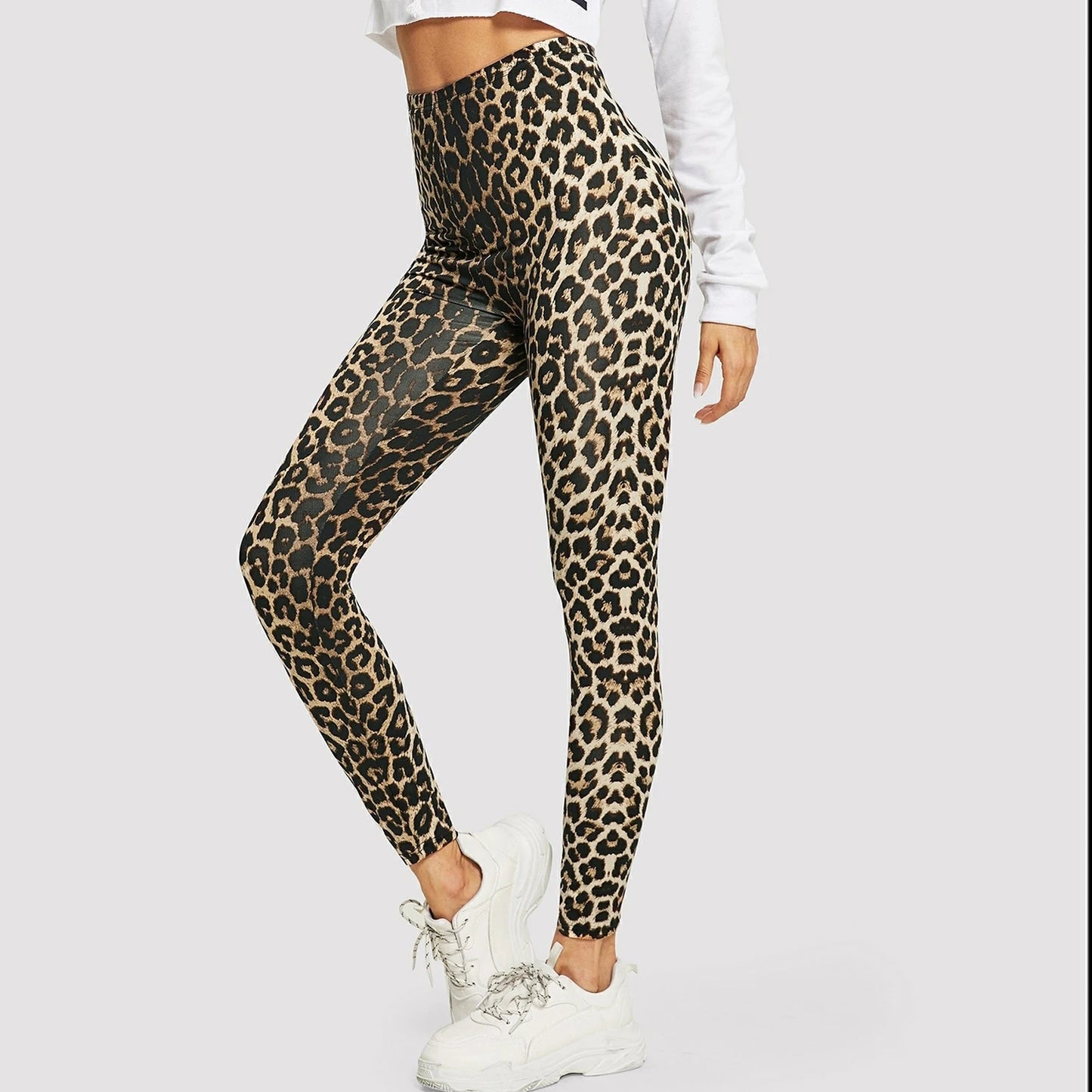Leopard Print Leggings Women's High Waisted Yoga Pants Fitness Push Up Leggins Sexy Skinny Female Gym Clothes Sport Tights New