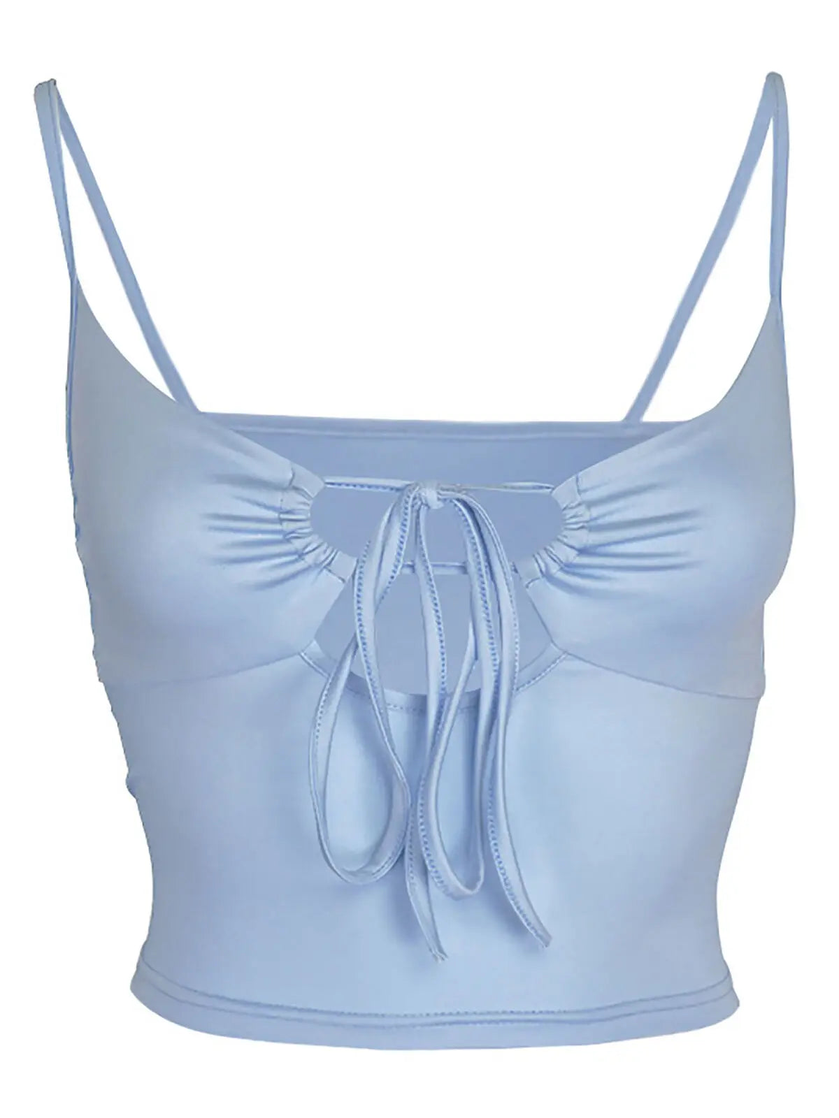2024 Sexy Women Crop Tops Ladies Vest Casual Camisole Women's Tube Low Cut Elastic Tight Sexy Back Lace Up Top Suspender Vest